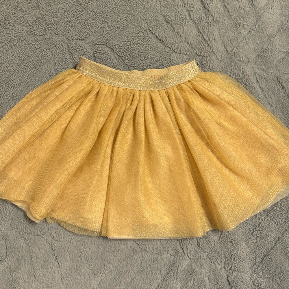 Gymboree gold tutu skirt for girls